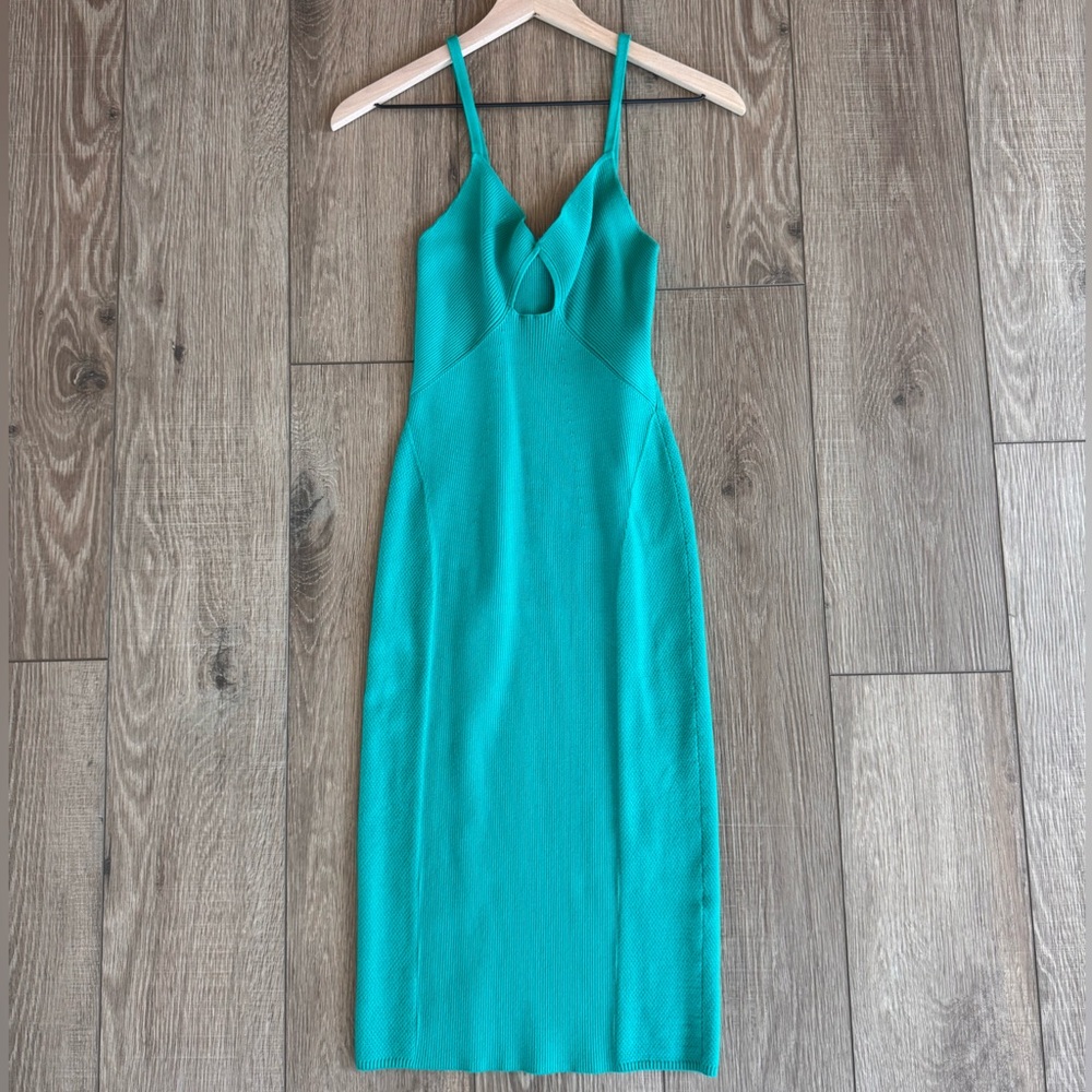 Fleur du Mal Teal Knit Dress